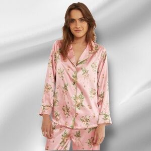 BELLA DESCANSO Biscayne Queen Bee Of Hearts PJ Set
